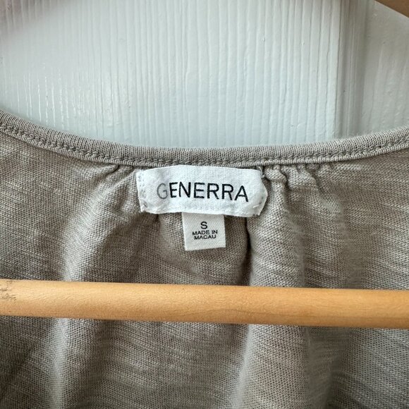 Anthropologie Generra - Gray Ruffled Sleeveless Tank Top - Size Small - Picture 2 of 7